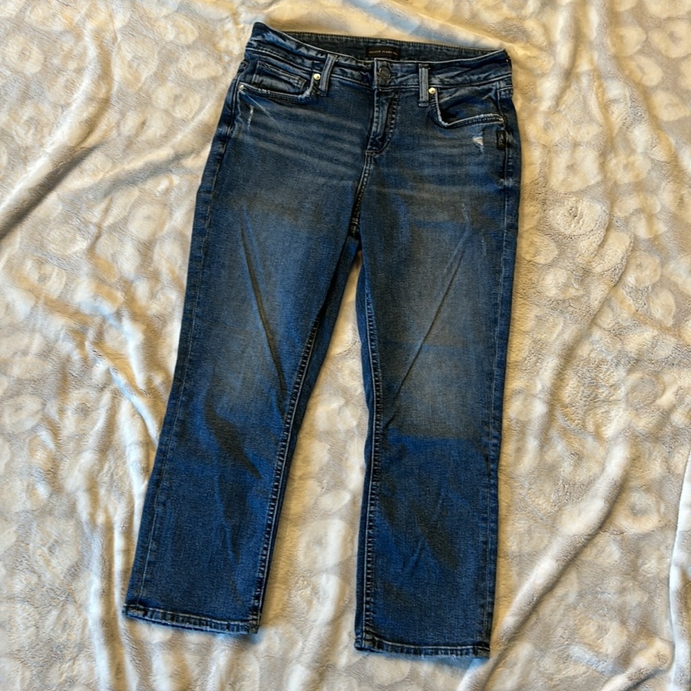 Silver Suki Capri Jeans Size 29
